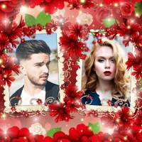 Hoa Ghép Ảnh Hai Người