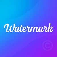 Watermark: Logo, Text on Photo