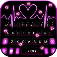 Bàn phím Pink RGB Heart