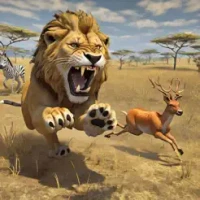 Lion Simulator Hunting Game