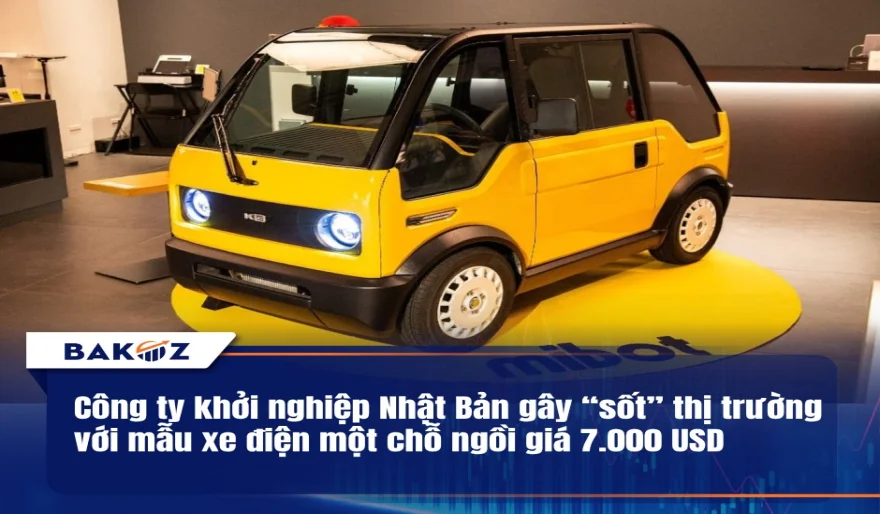 Công ty khởi nghiệp Nhật Bản gây "sốt" thị trường với mẫu xe điện một chỗ ngồi giá 7.000 USD
